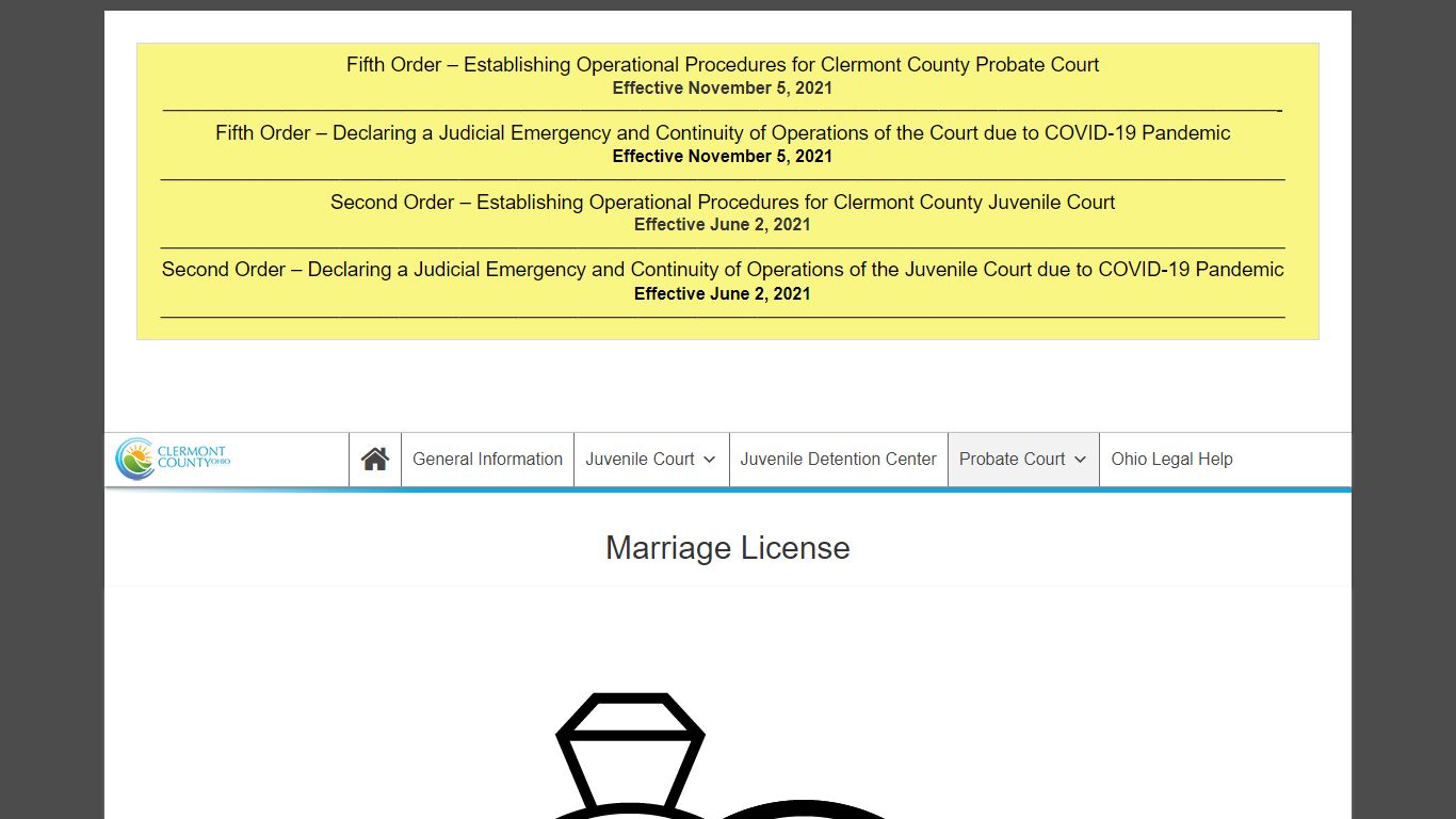 Marriage License | Probate / Juvenile Court - Clermont County, Ohio
